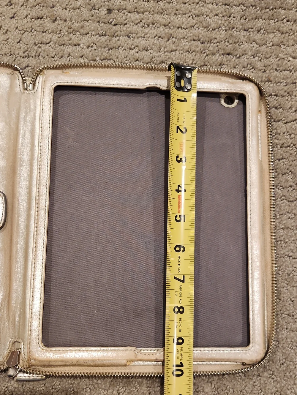 Coach Metallic Zip-Around Travel Organizer - Ipad